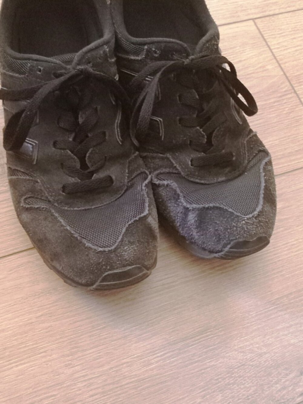 Mens Black New Balance 373 Running Shoes Vintage black distressed look Size 10